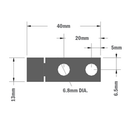 41-210-1 MODULAR SOLUTIONS ALUMINUM HINGE<br>MITER CONNECTOR - ELBOW  MITER NO DRILLING